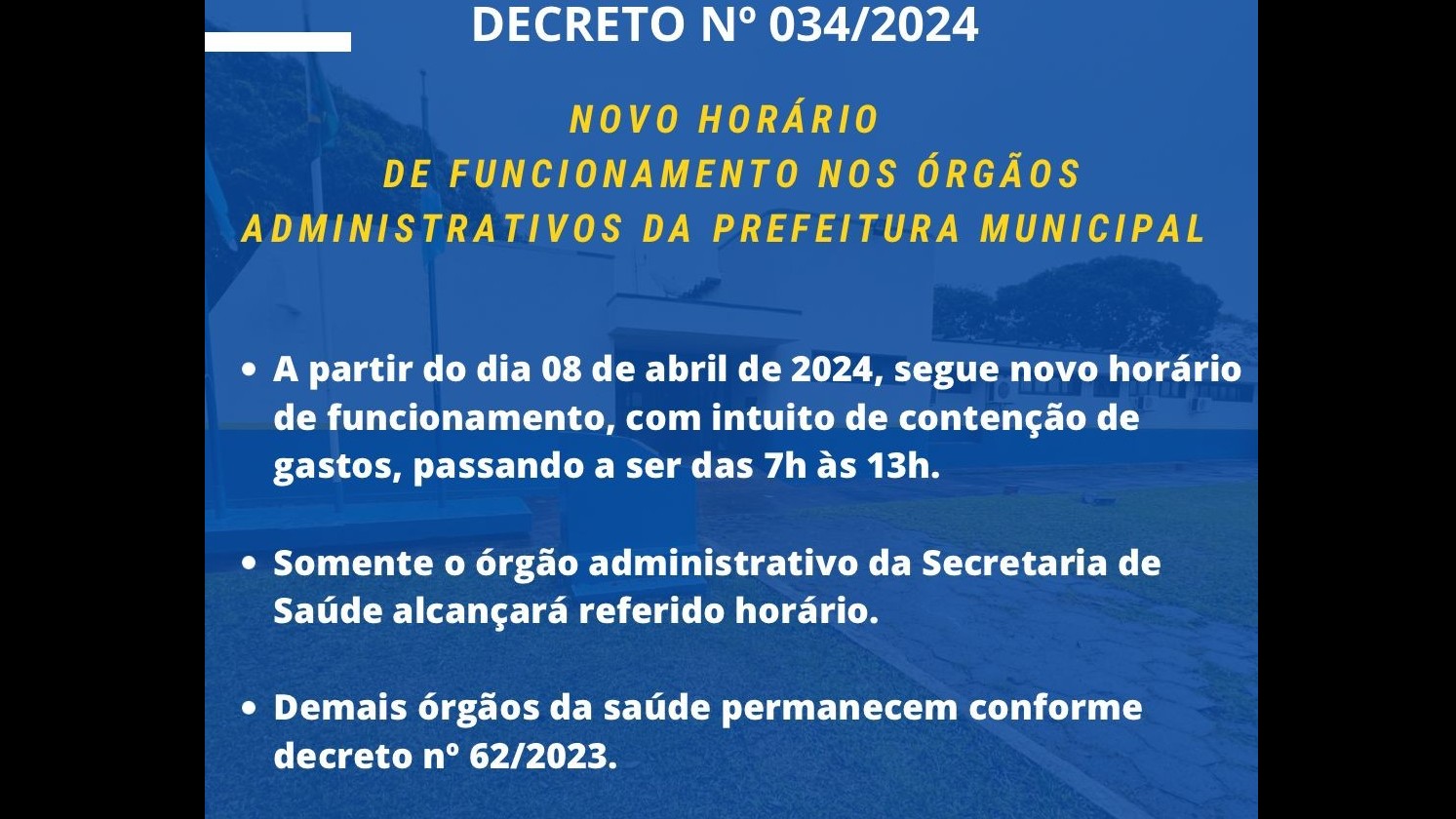 mundaça horário